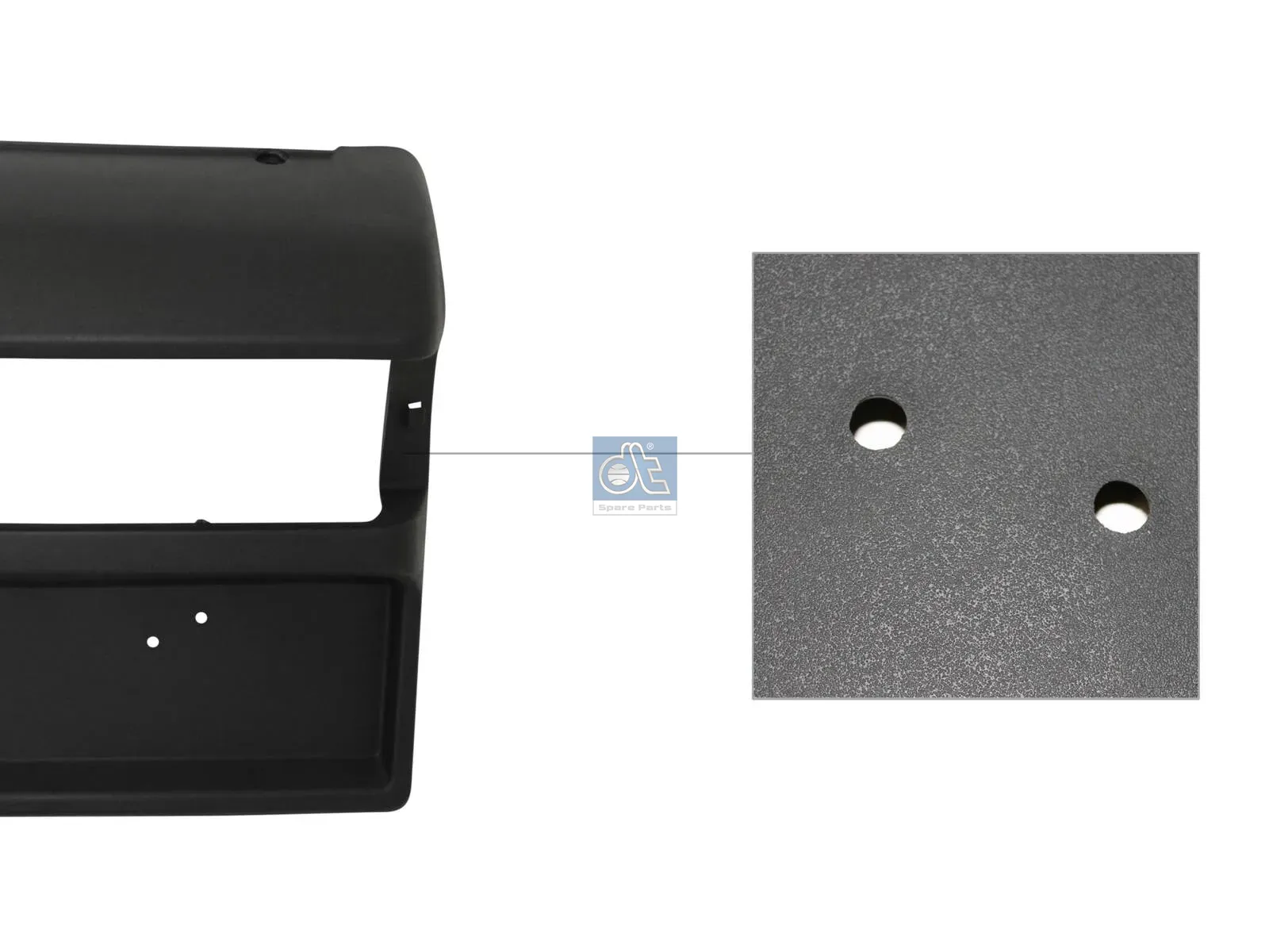 Tail lamp panel, right, grey
