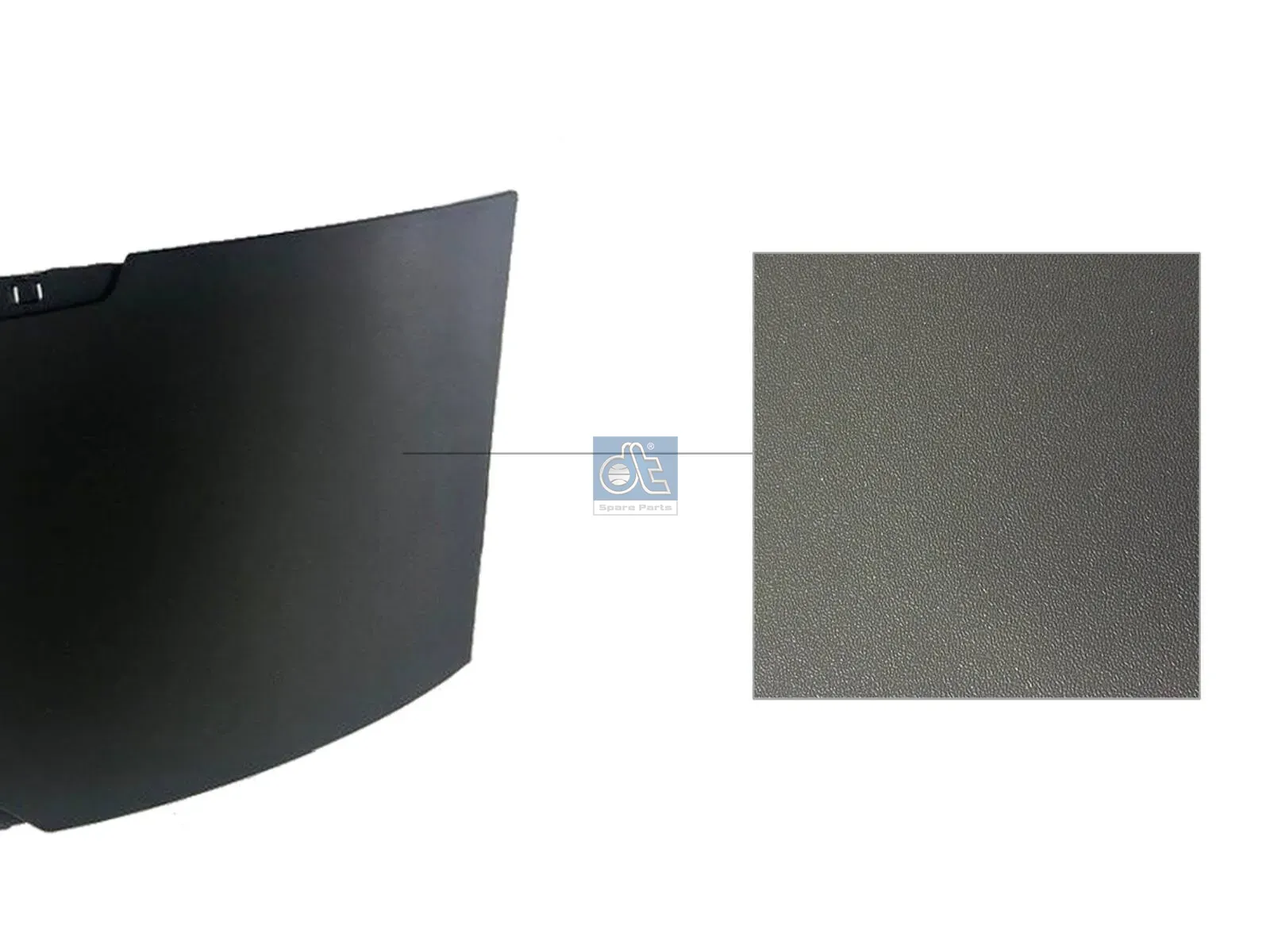 Corner panel, front flap, left