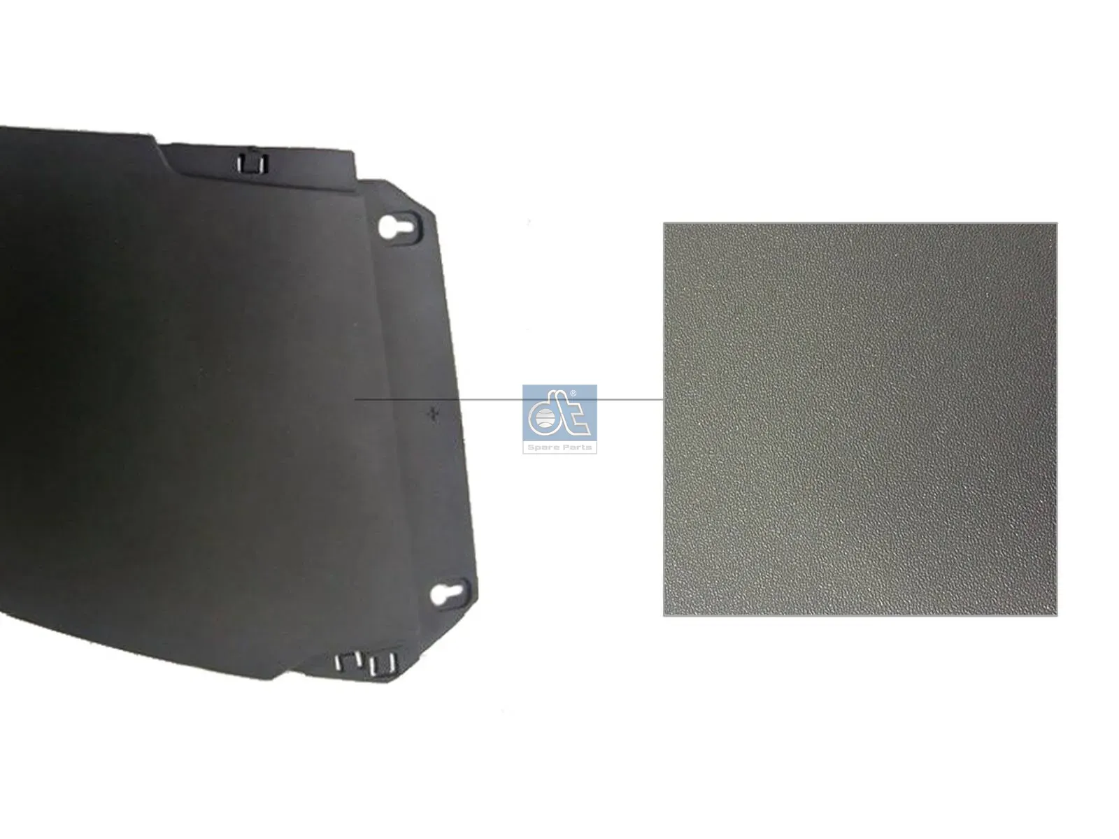 Corner panel, front flap, right