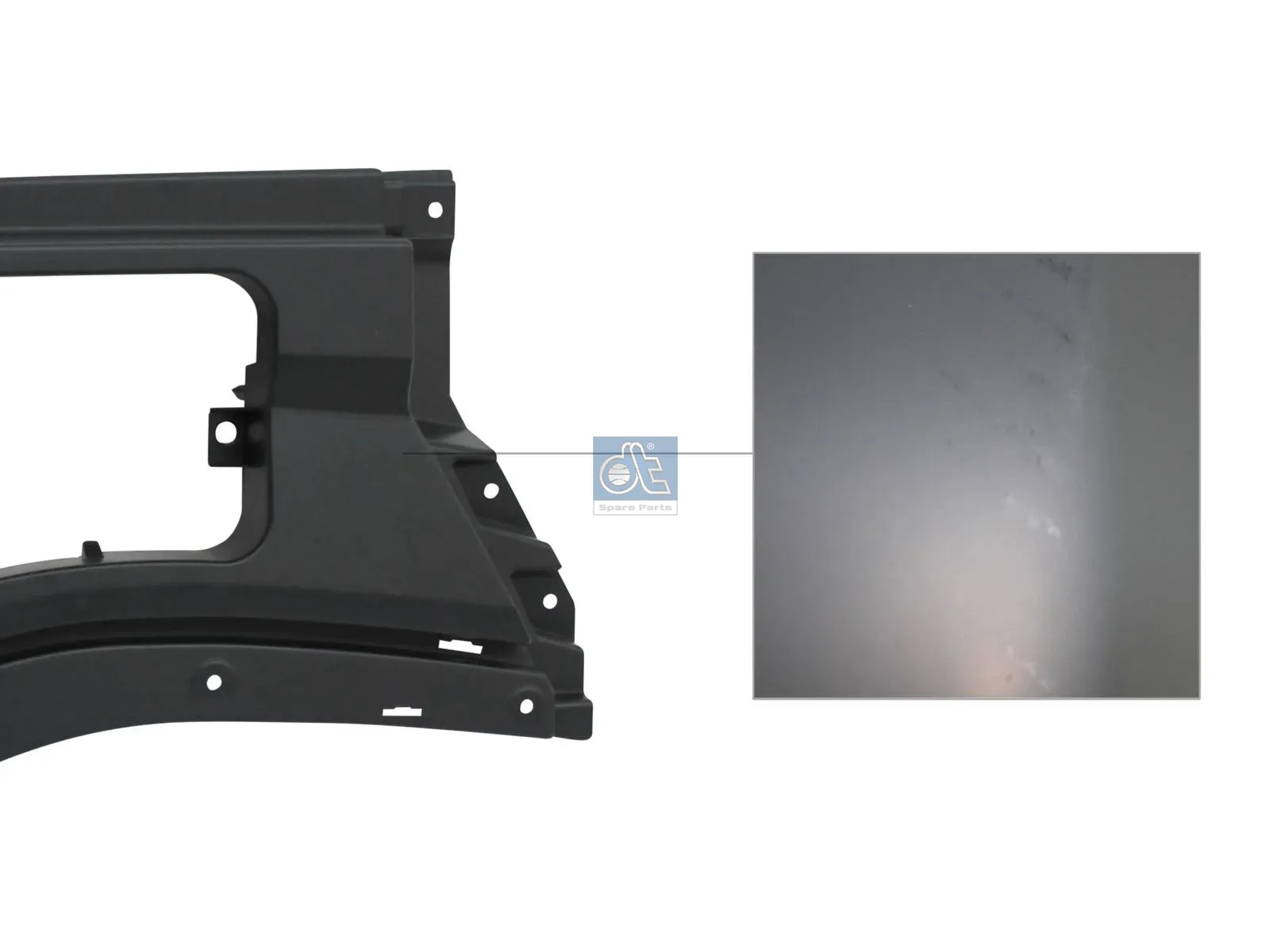 Fender, front, right, lacquered