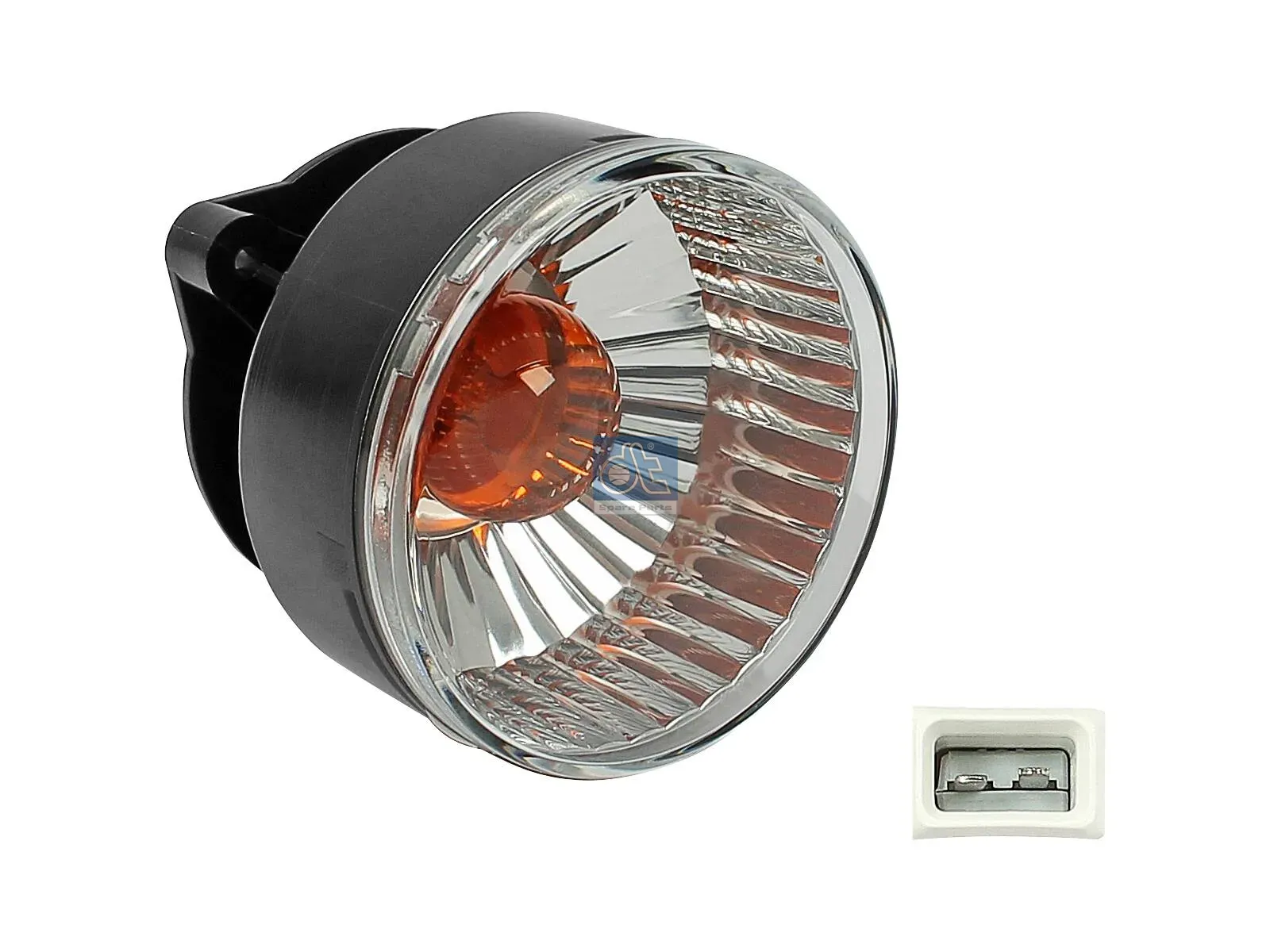 Turn signal lamp, left, with bulb