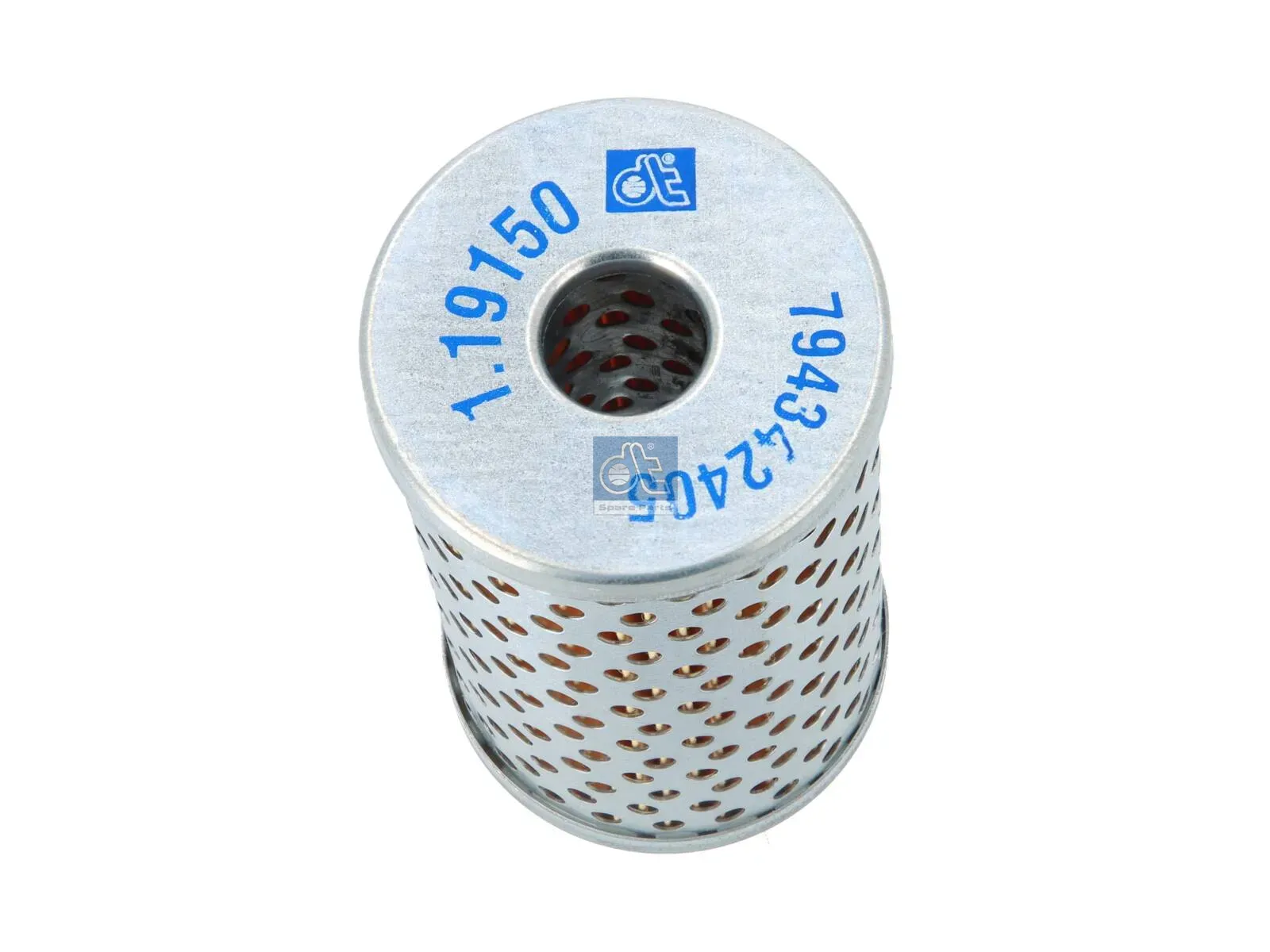 Oil container, with filter