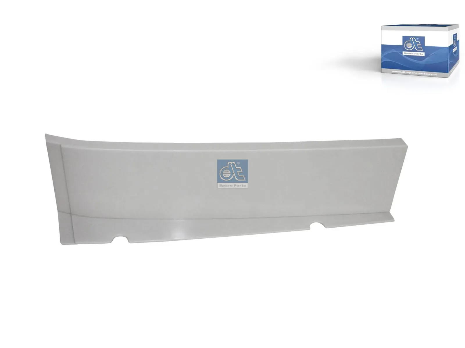 Spacer, right, glossy white painted
