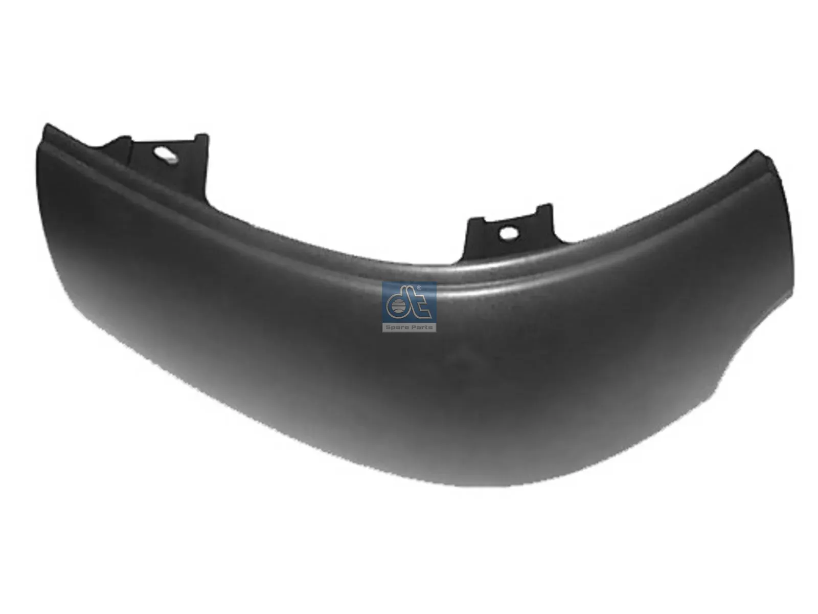 Bumper, right, plastic, black