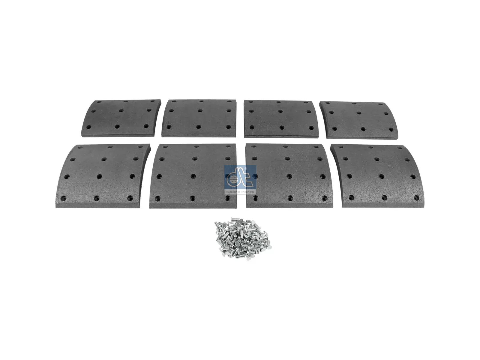 Drum brake lining kit, axle kit - oversize
