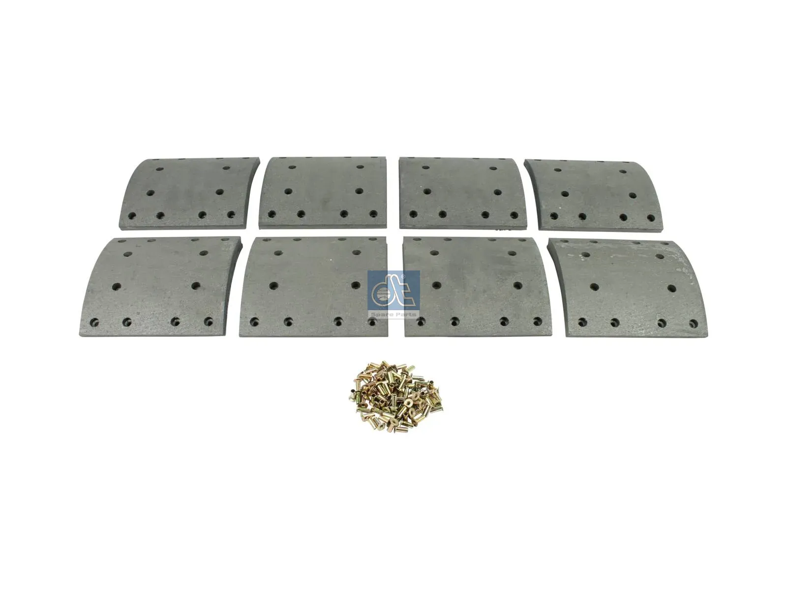 Drum brake lining kit, axle kit