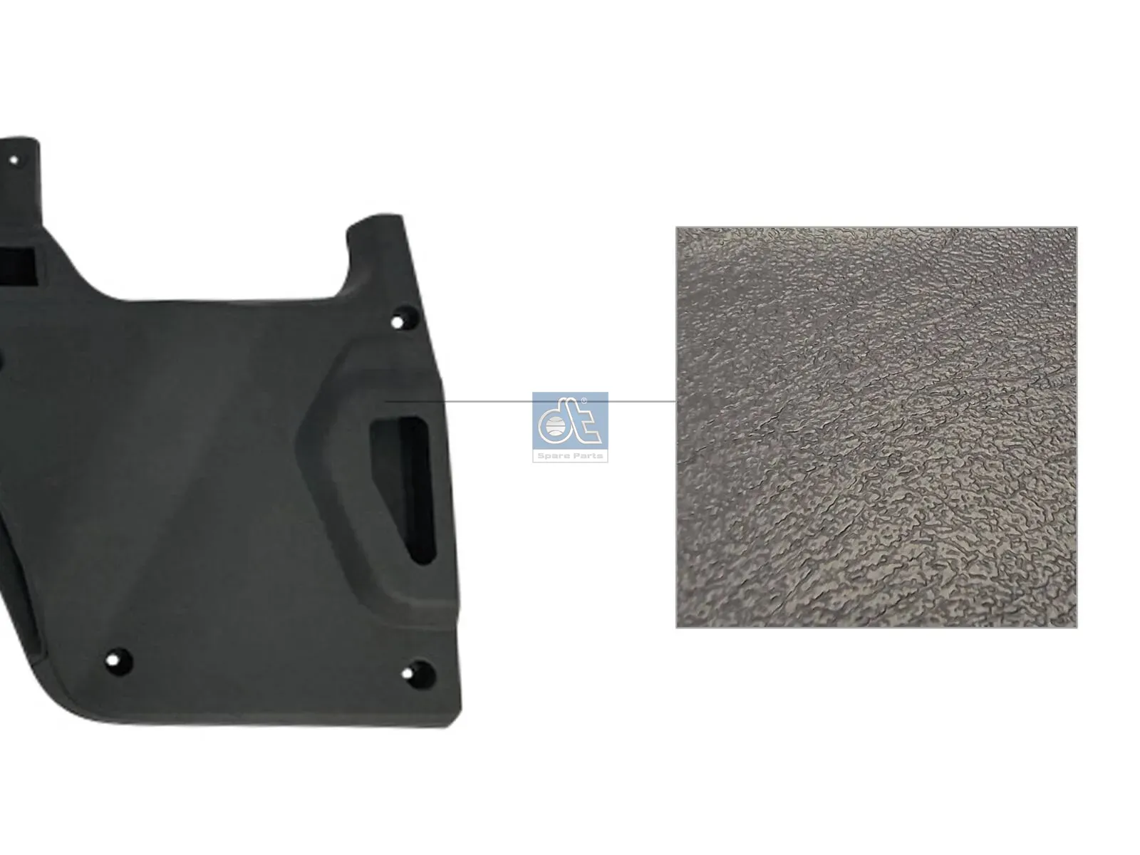 Cover, door trim, left