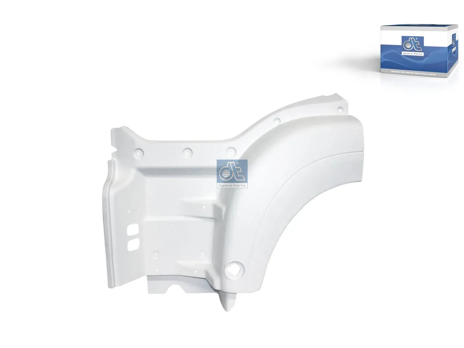 Step well case, left, without cap, primed