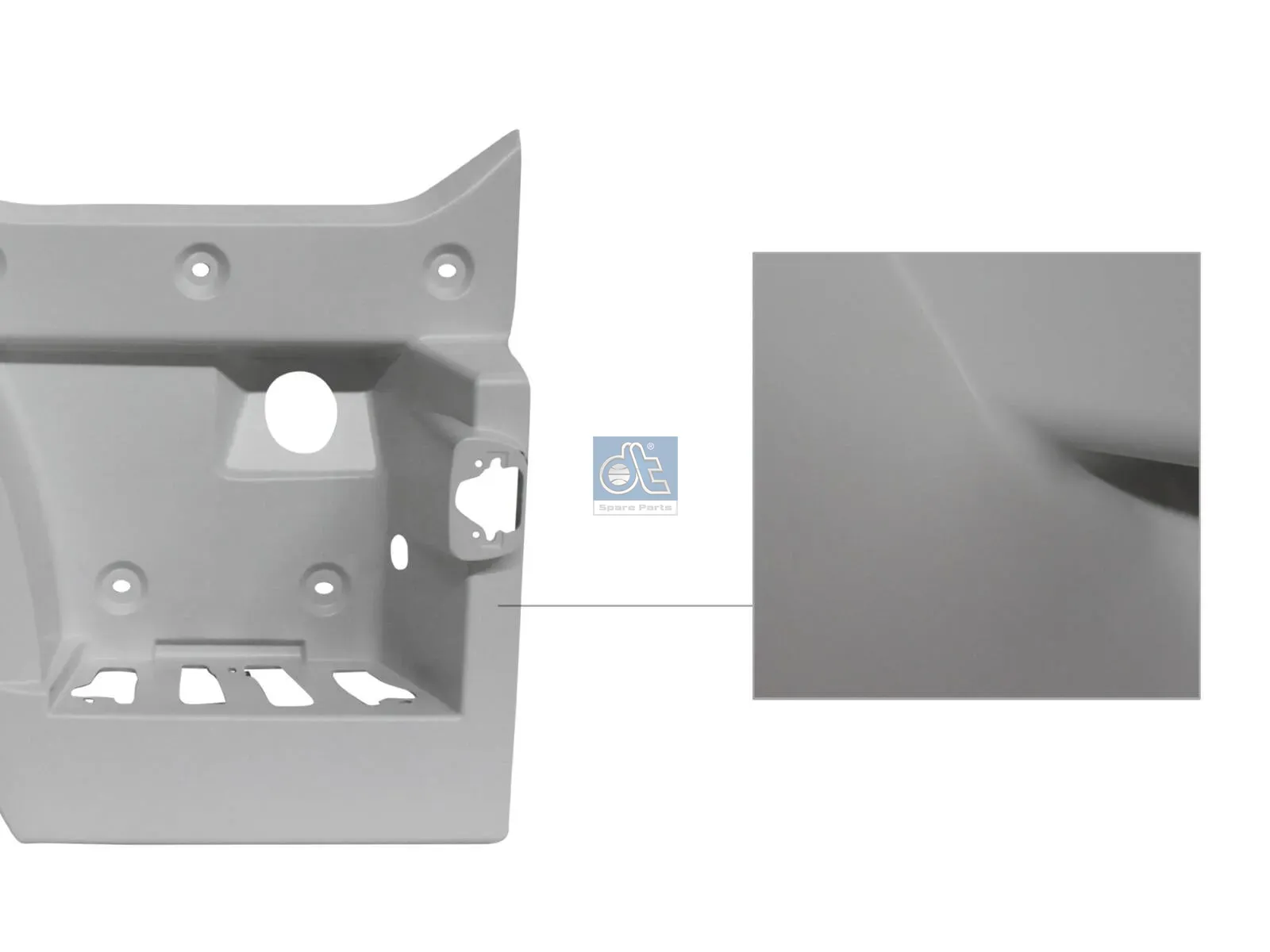 Caisson d'emmarchement, droite, blanc