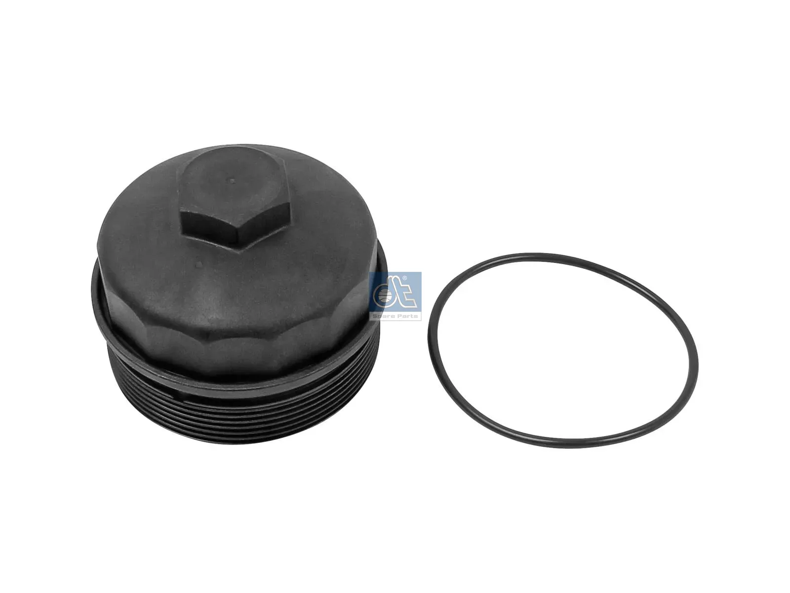 Oil filter cover, with o-ring