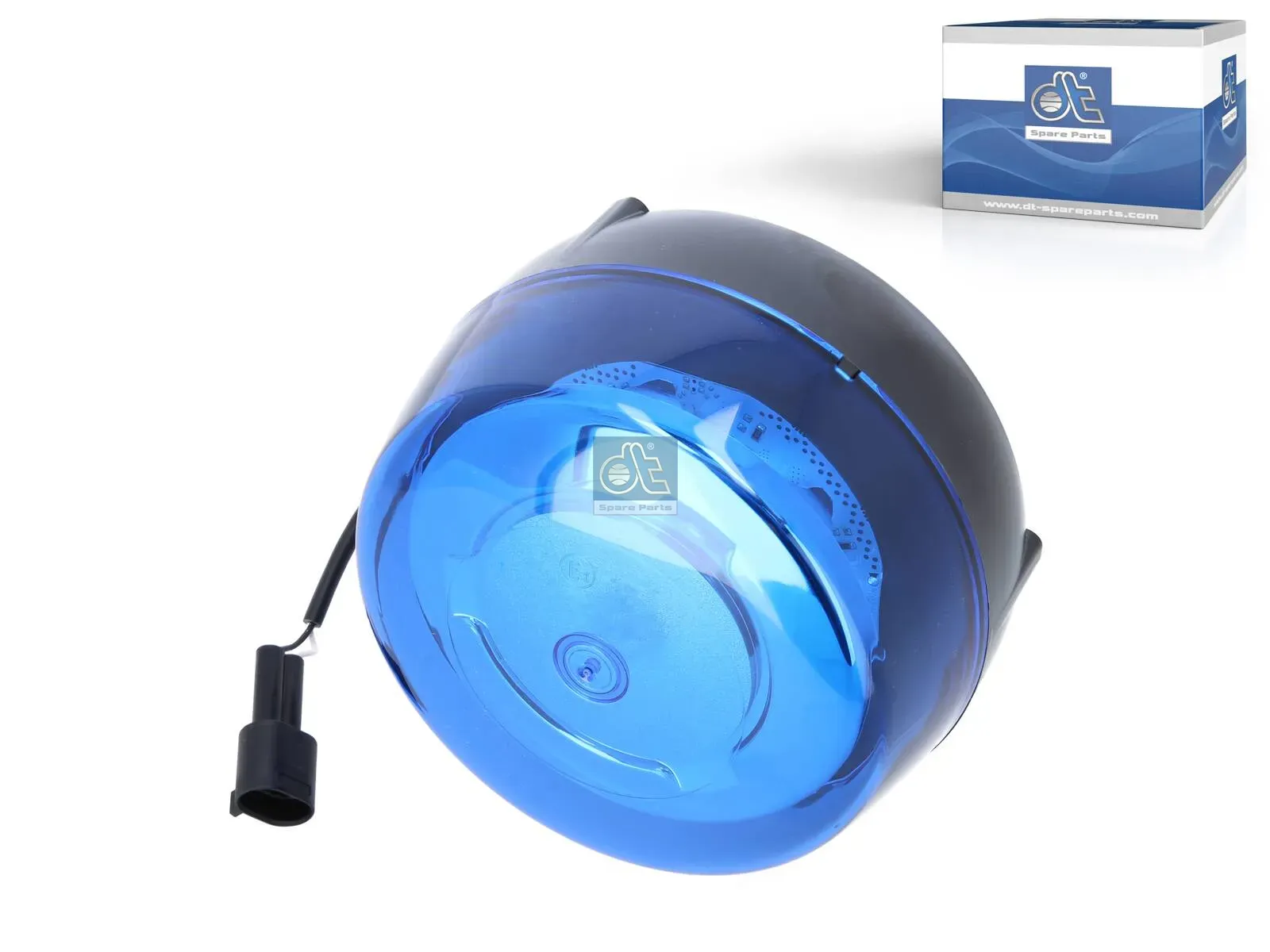 Rotating emergency lamp, blue