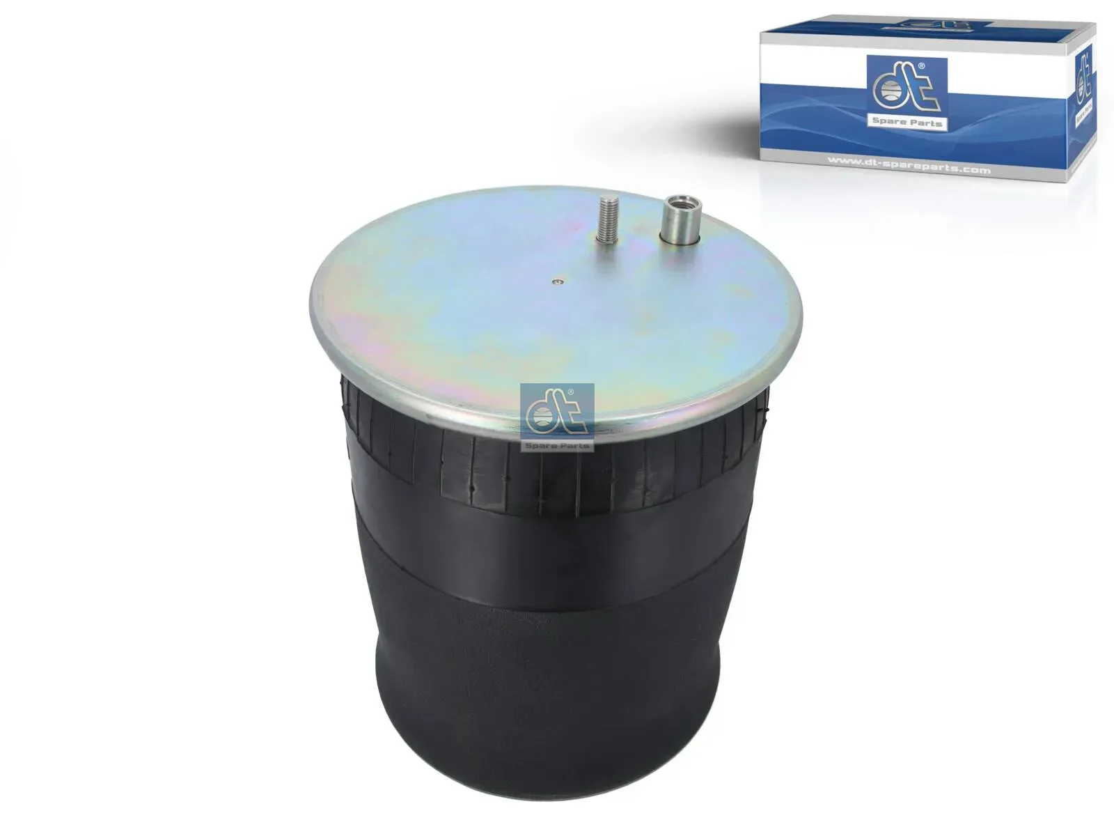 Air spring, with steel piston