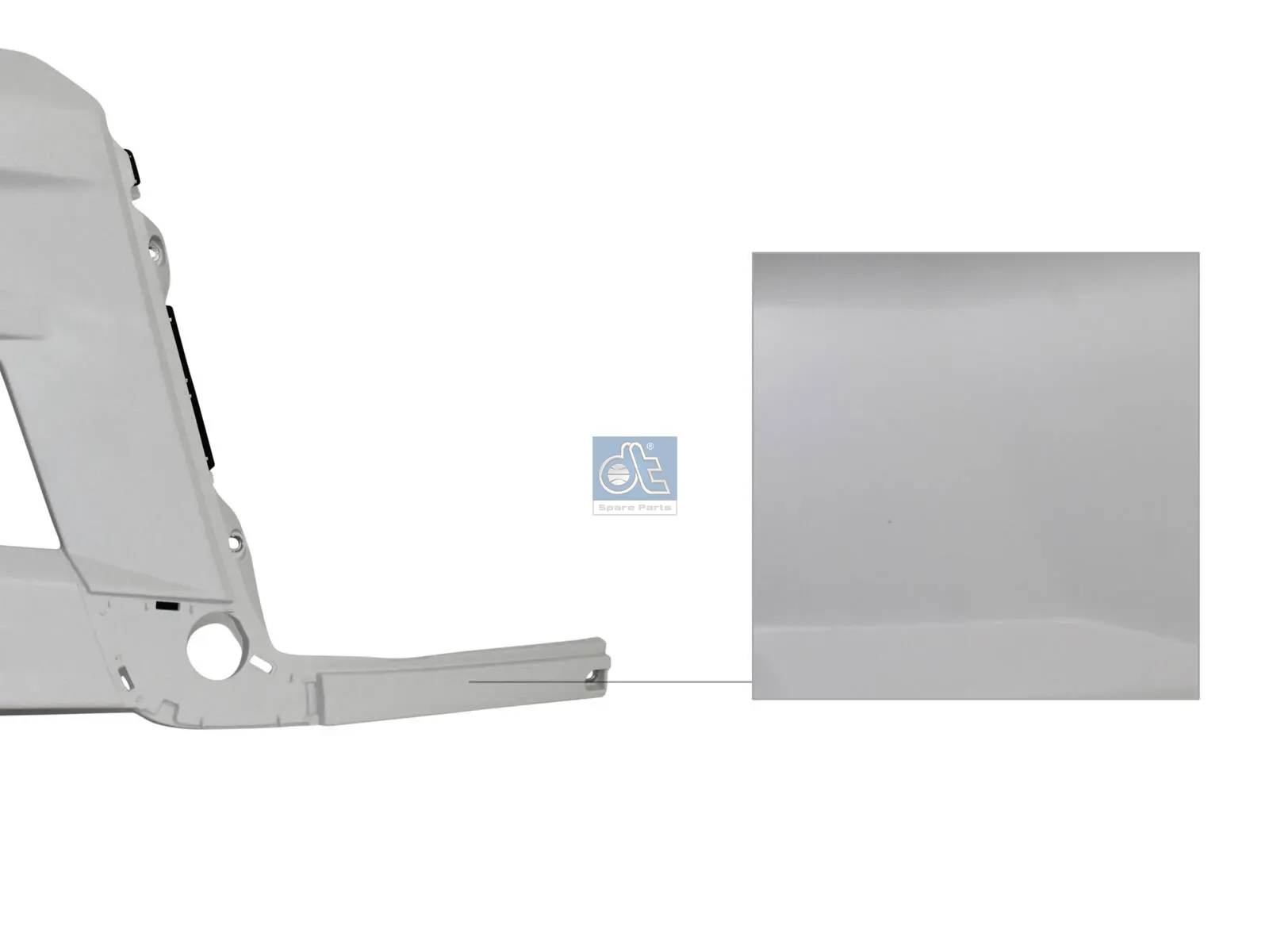 Bumper corner, right, primed