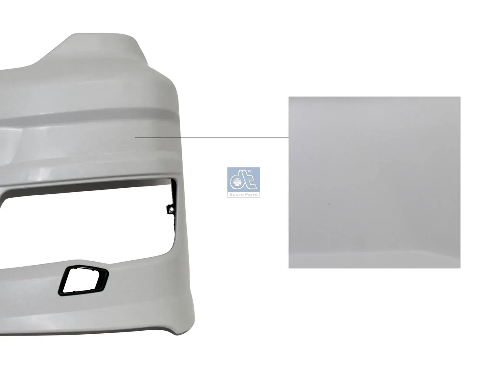 Bumper corner, left, primed