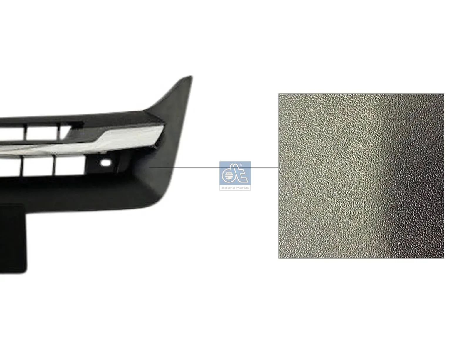 Cover moulding, Front grill, chromed