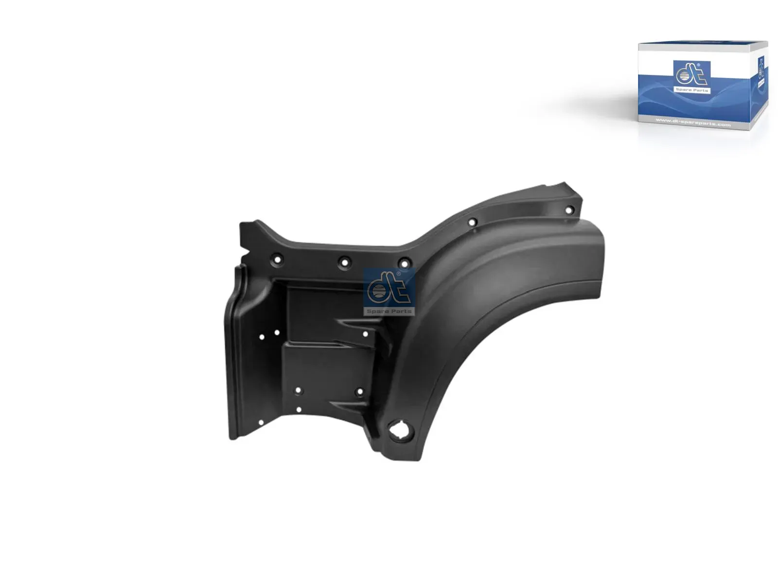Step well case, left, not primed, black