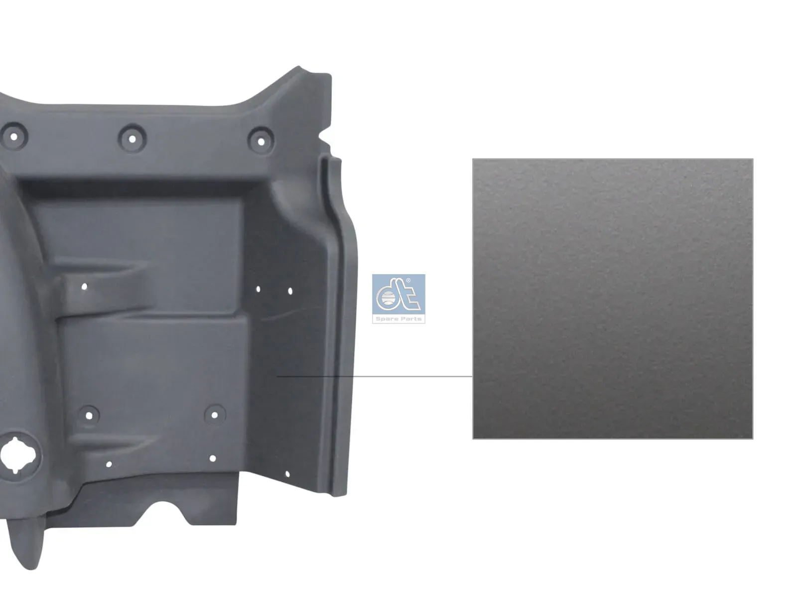 Step well case, right, without cap, not primed