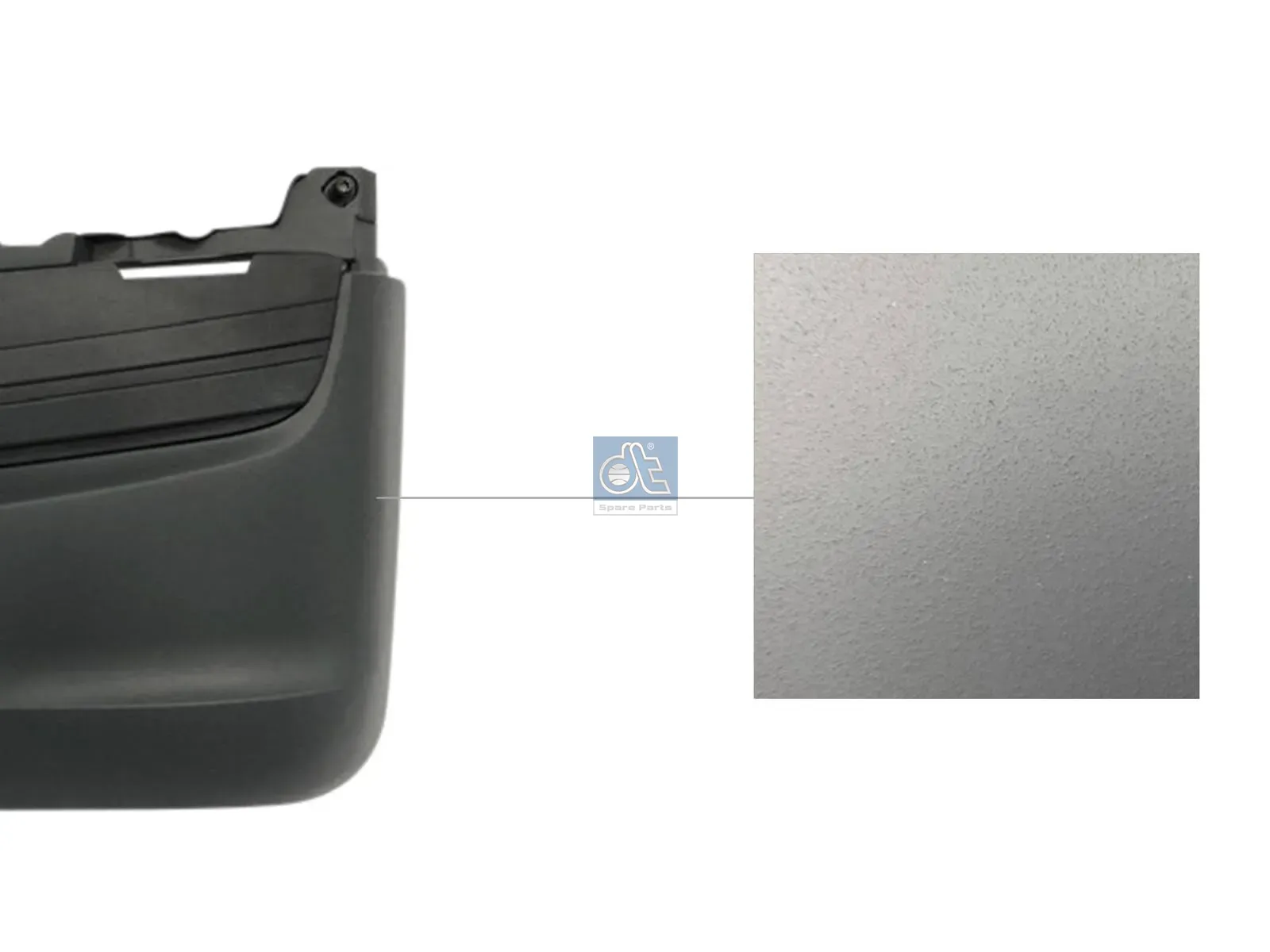Bumper cover, left, grey
