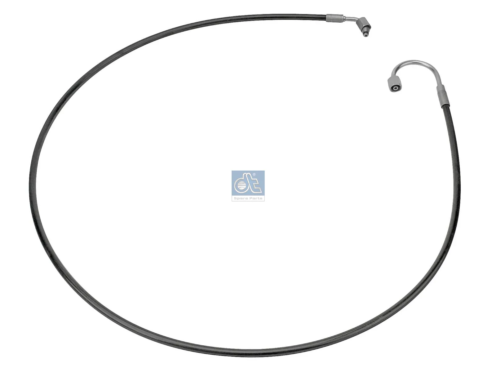 Hose line, cabin tilt