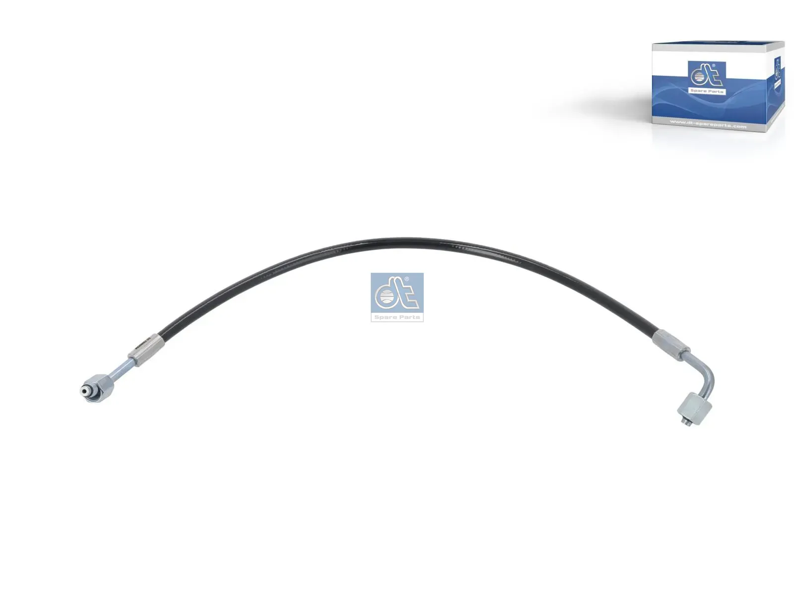 Hose line, cabin tilt