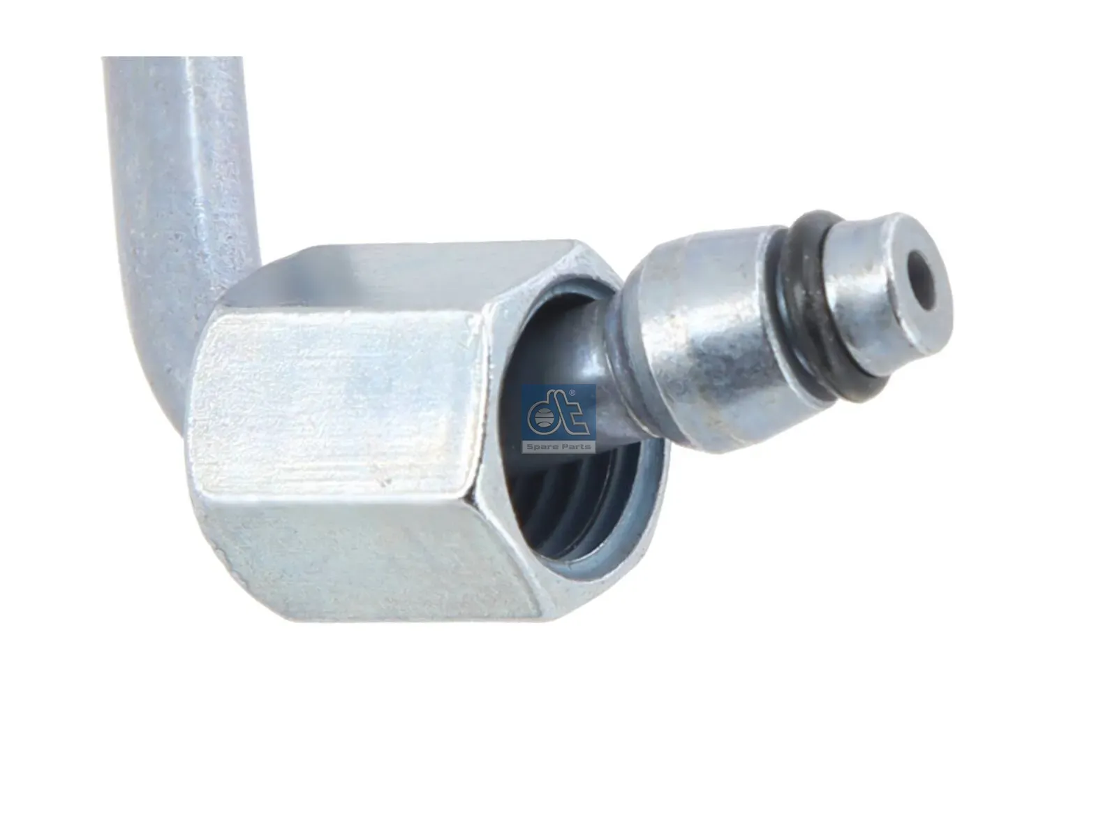 Hose line, cabin tilt