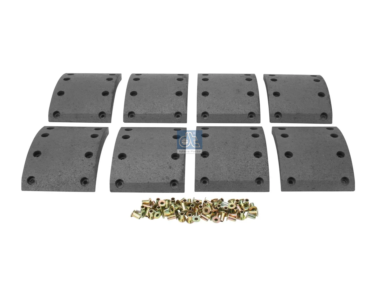 Drum brake lining kit, axle kit