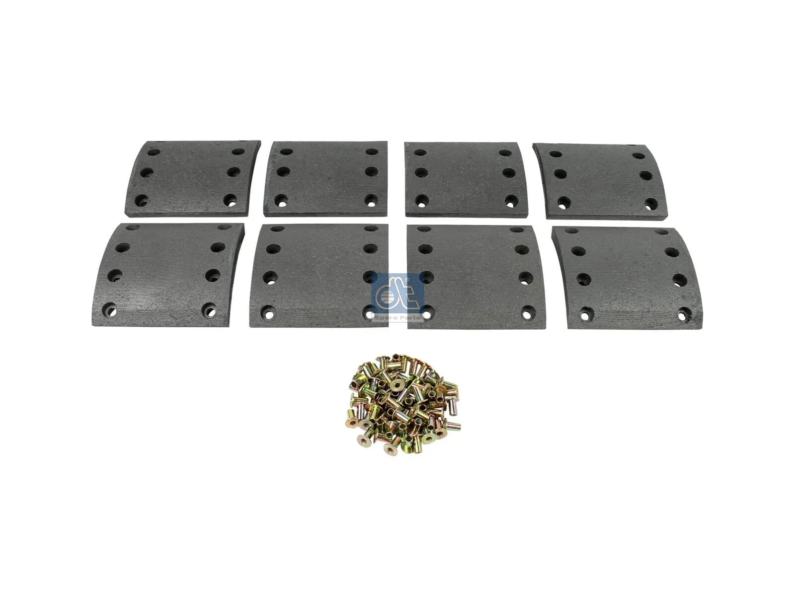 Drum brake lining kit, axle kit