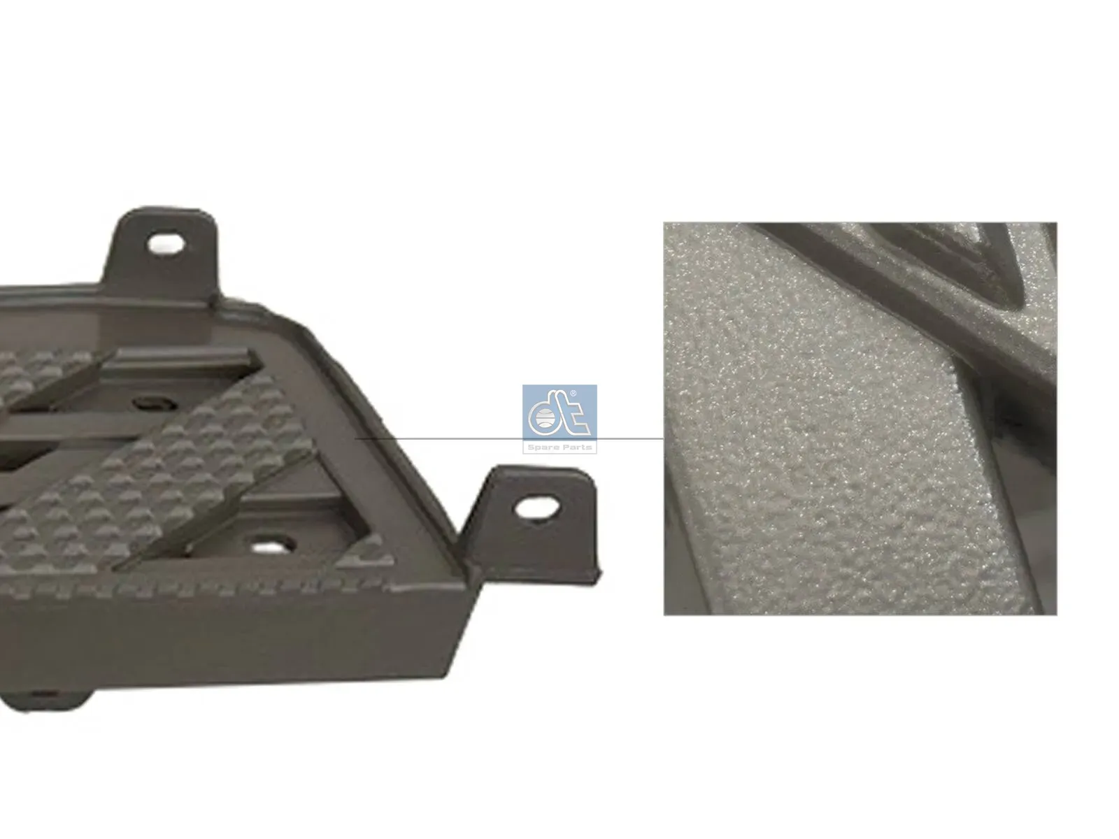 Step plate, upper right