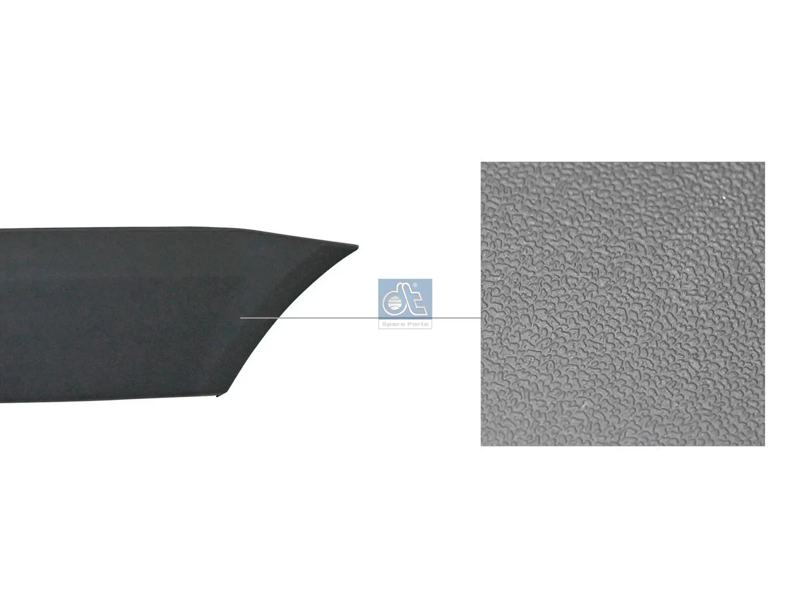 Cover moulding, lateral, right