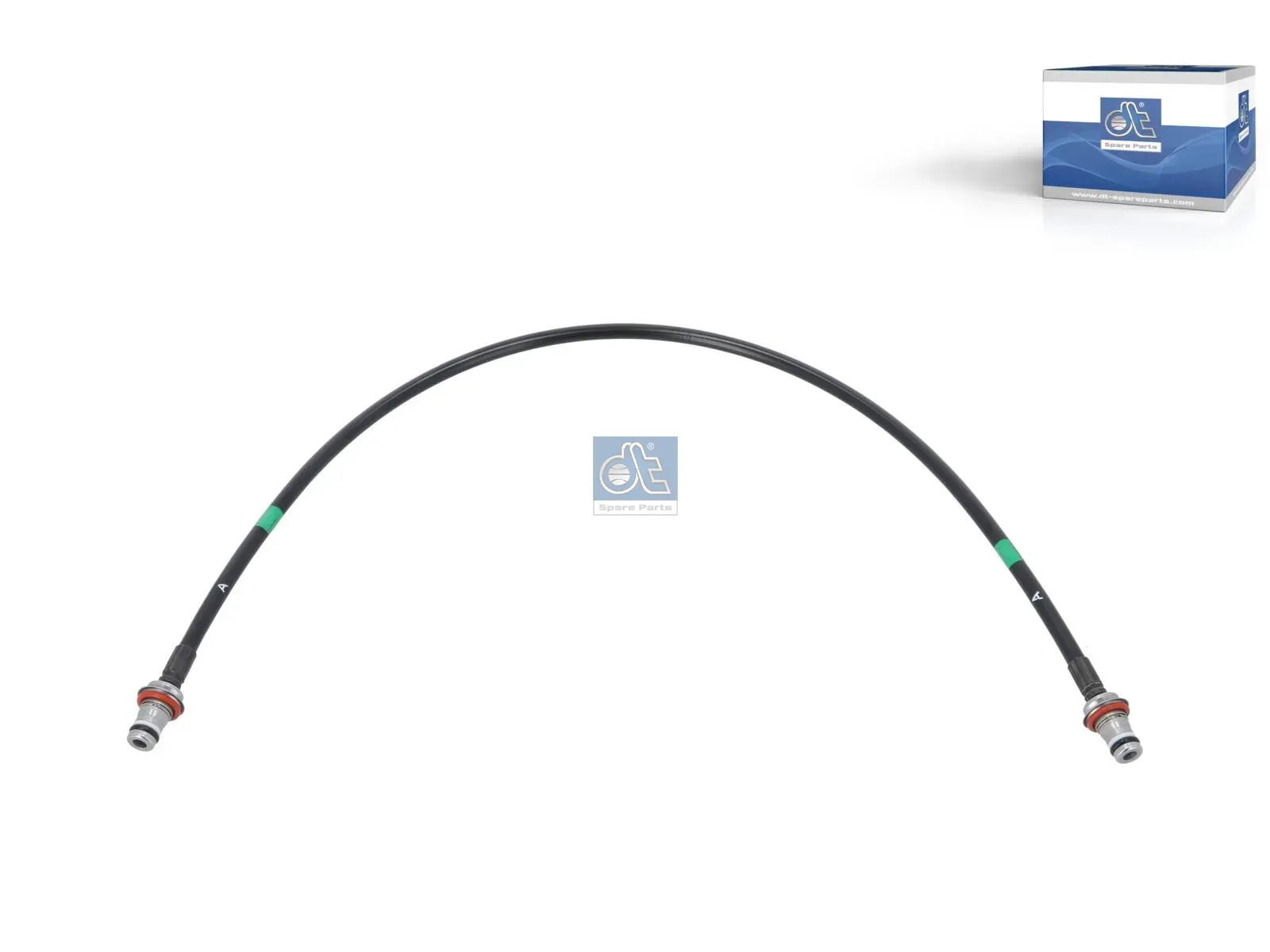 Hose line, cabin tilt