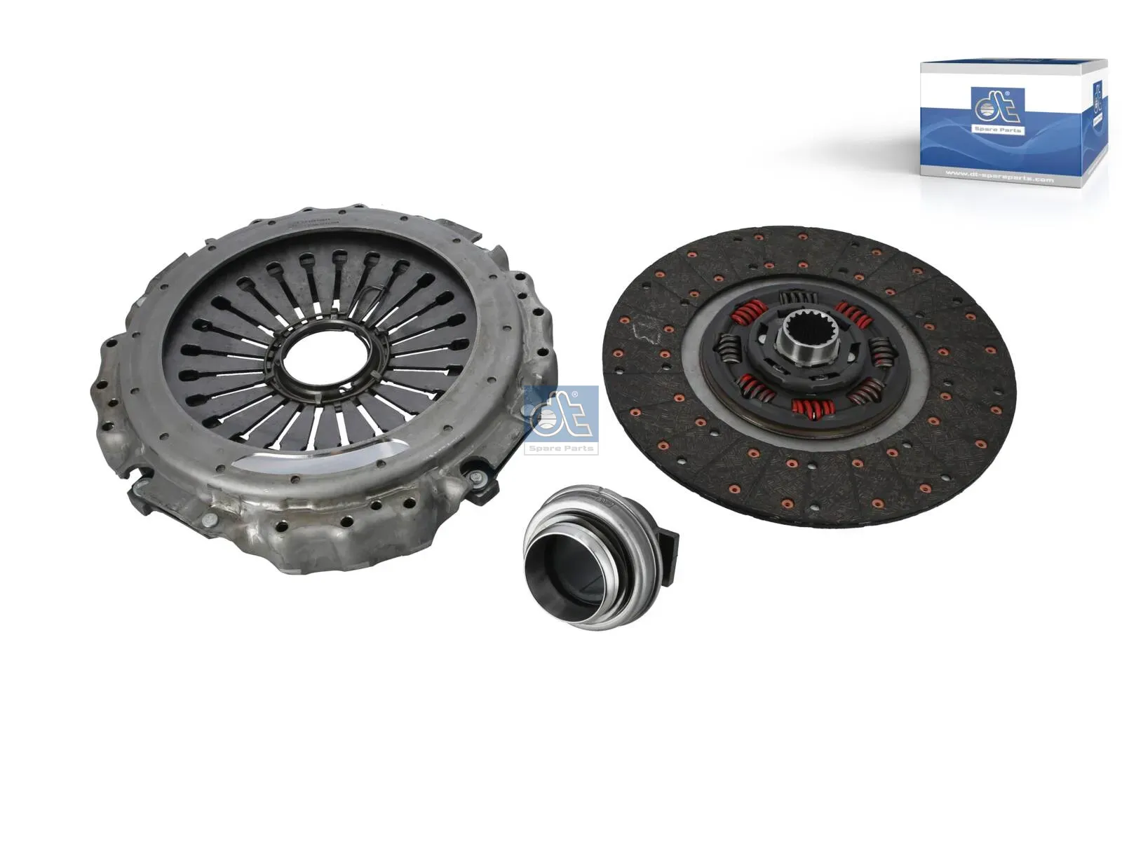 Clutch kit, with automatic adjustment