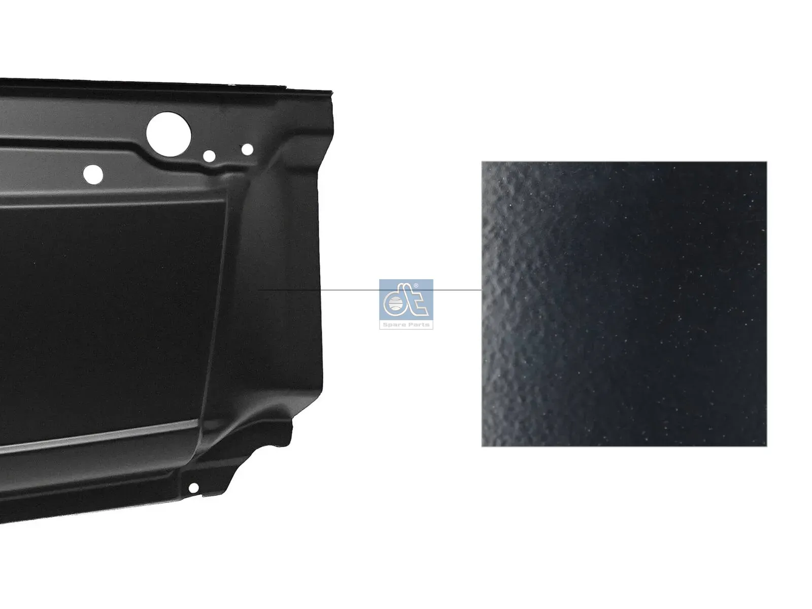 Cover, side panel, rear, lower left