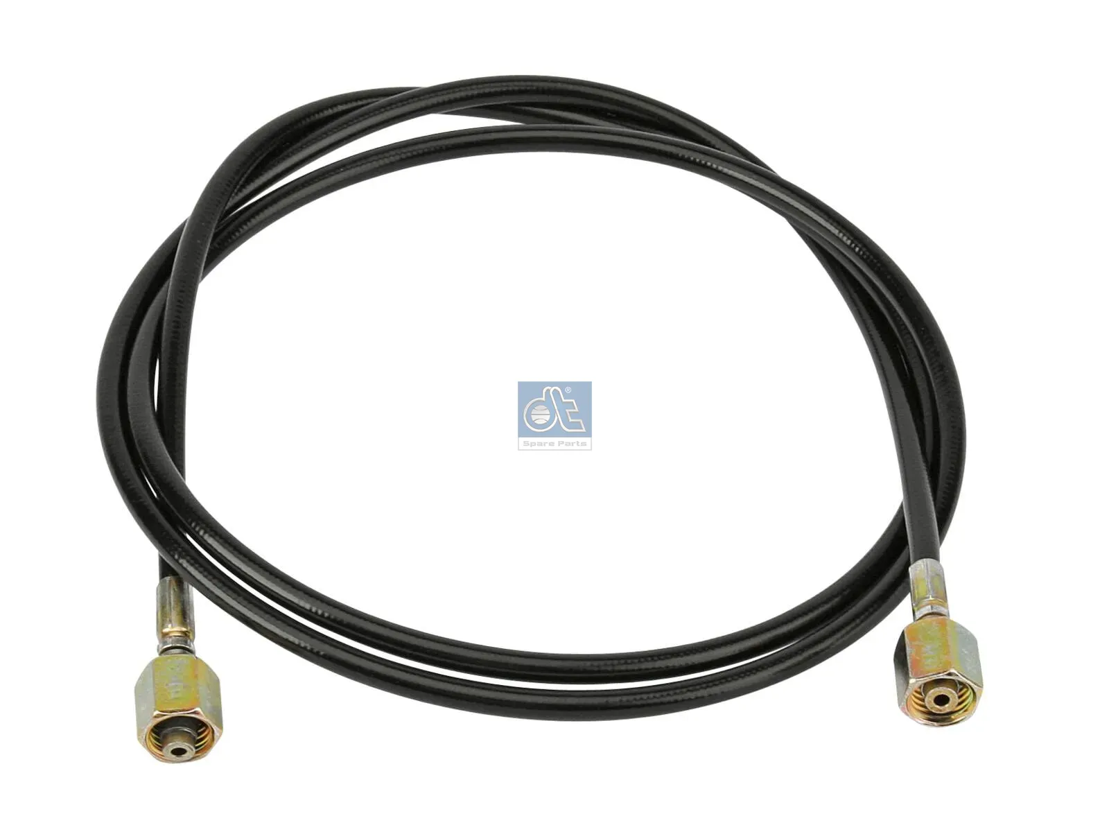 Hose line, cabin tilt