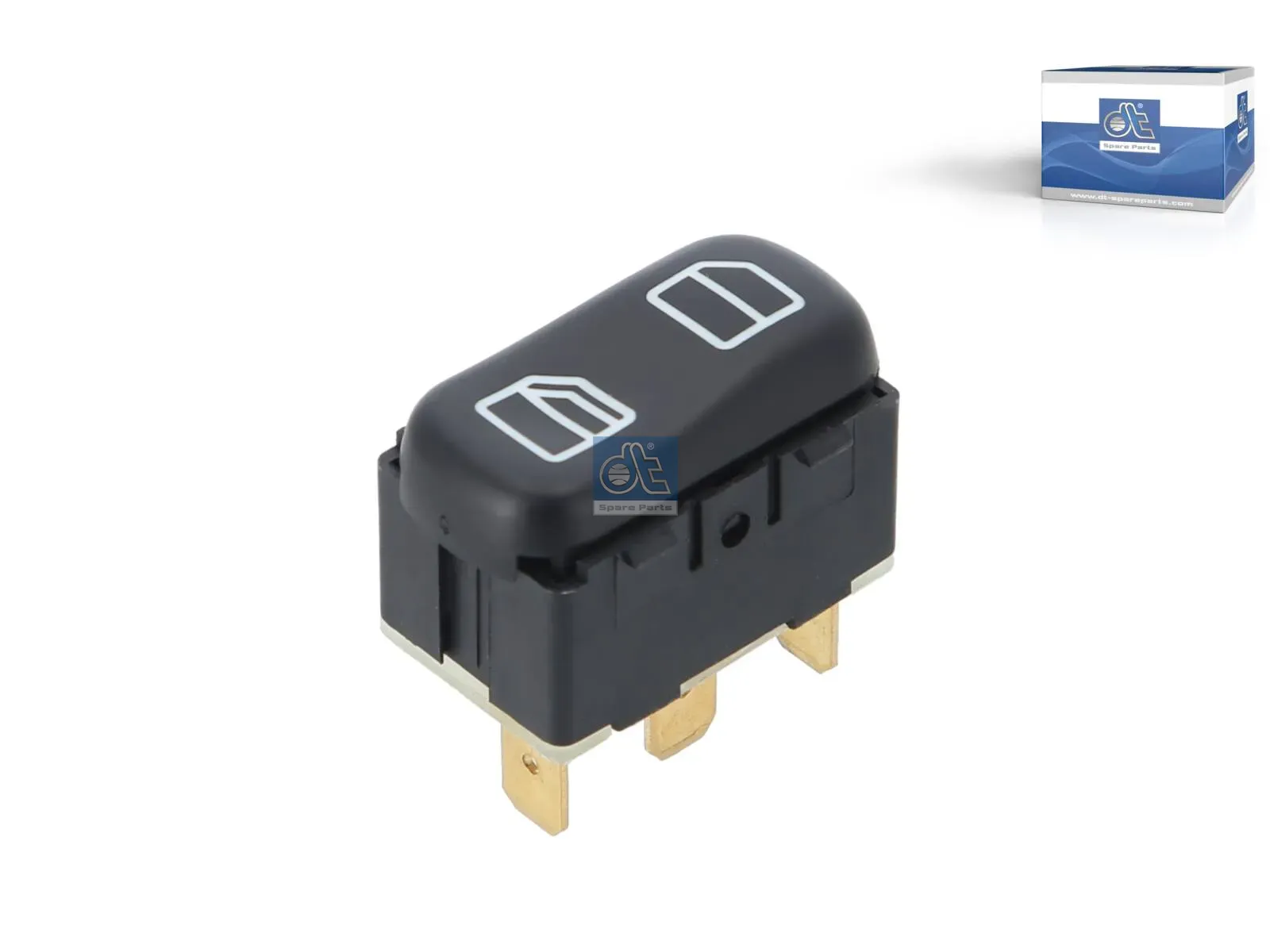 Rocker switch, window regulator