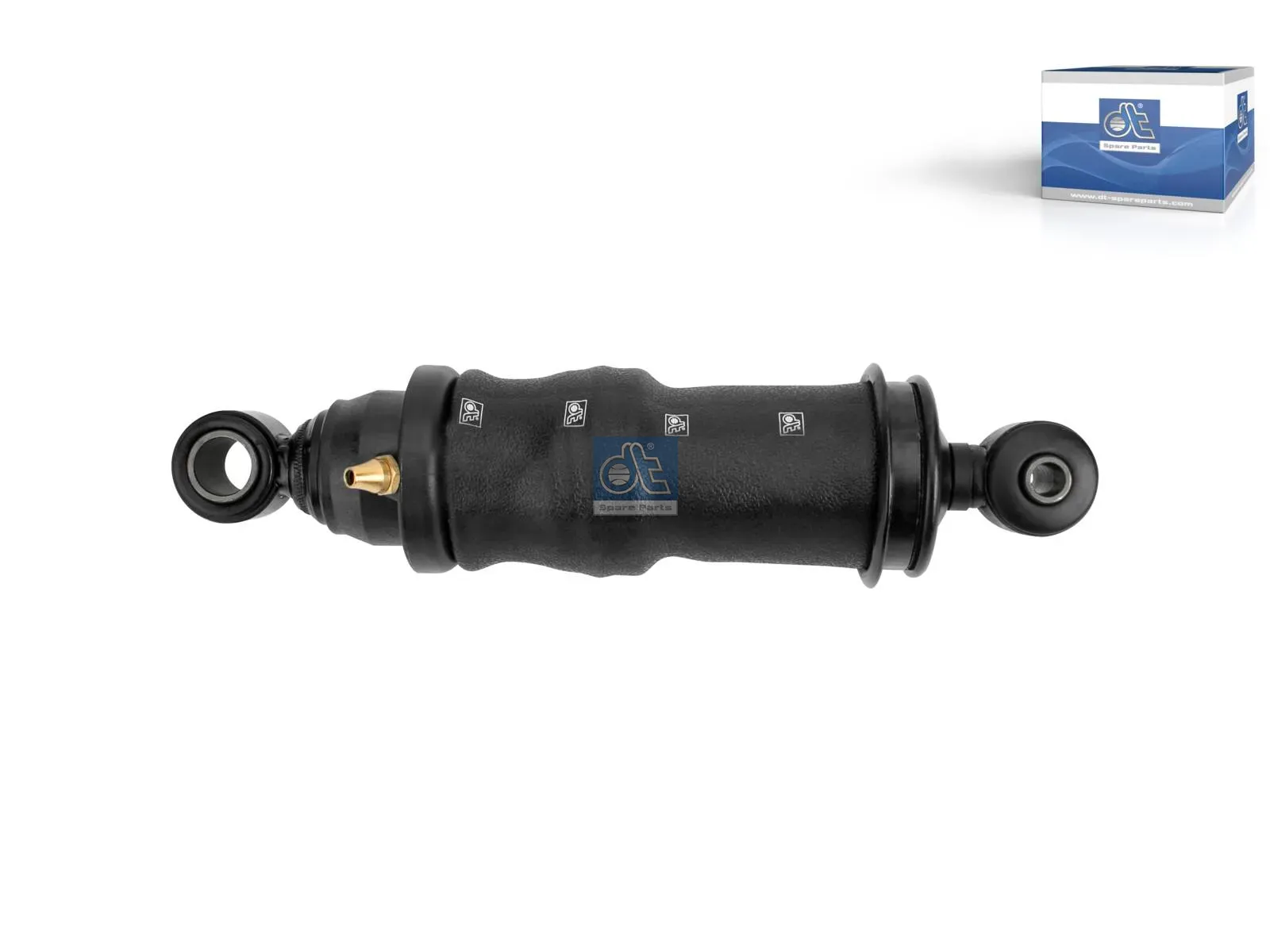 Cabin shock absorber, with air bellow