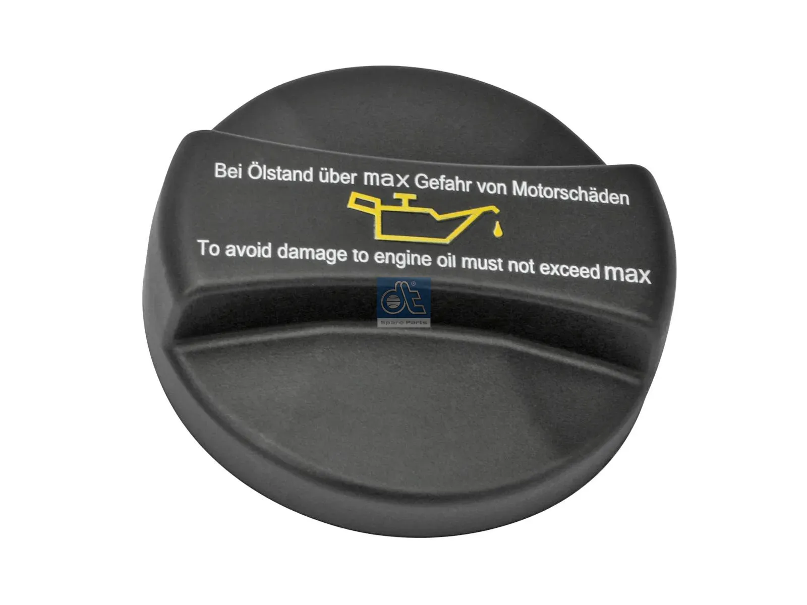 Oil filler cap, plastic