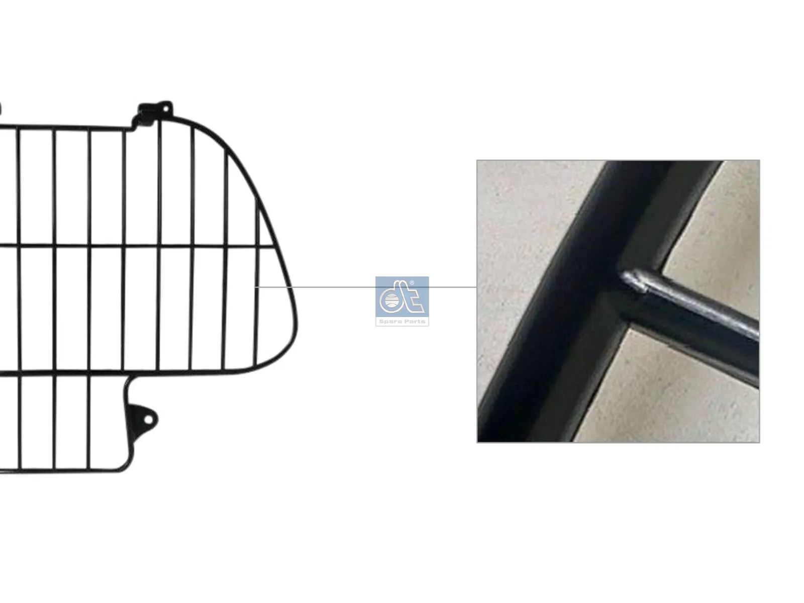 Grelha protetora, farol principal, direito