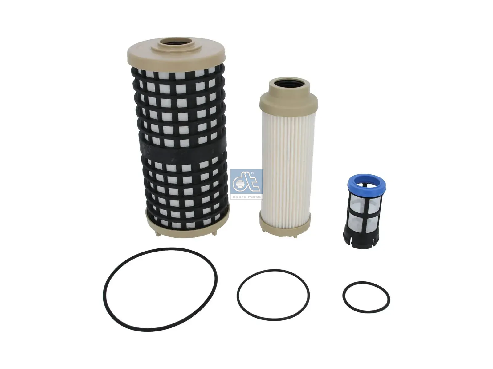 Fuel filter insert, with prefilter