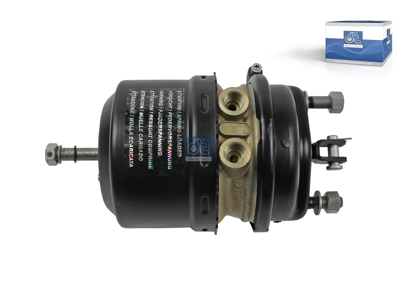 Spring brake cylinder, left