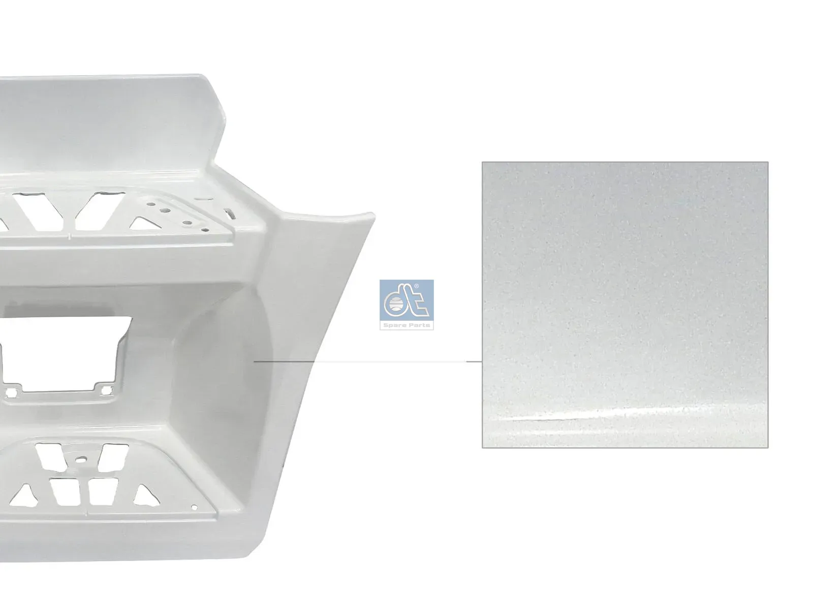 Caja de acceso, izquierda, blanca, imprimada