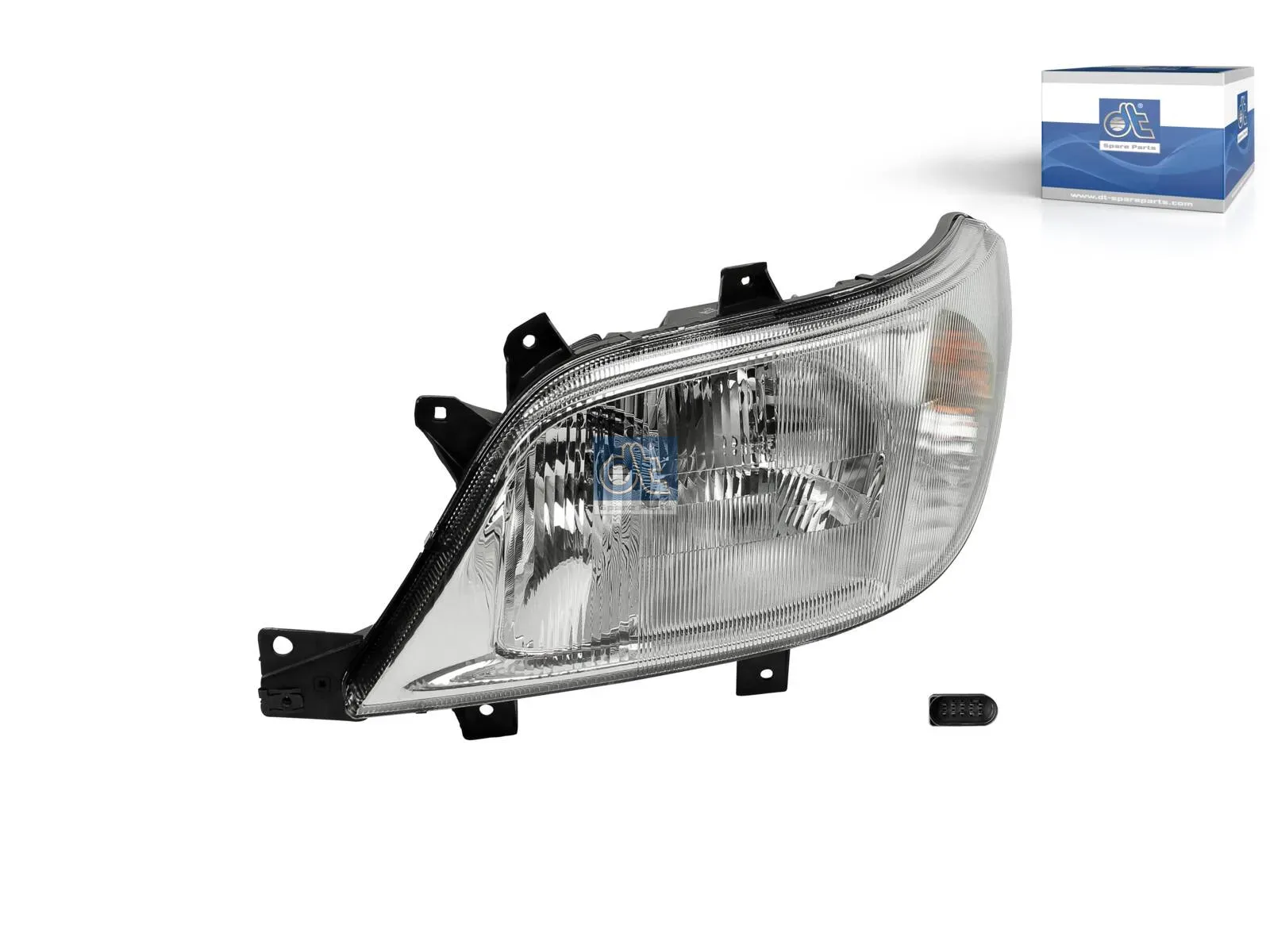 Headlamp, left, without bulbs
