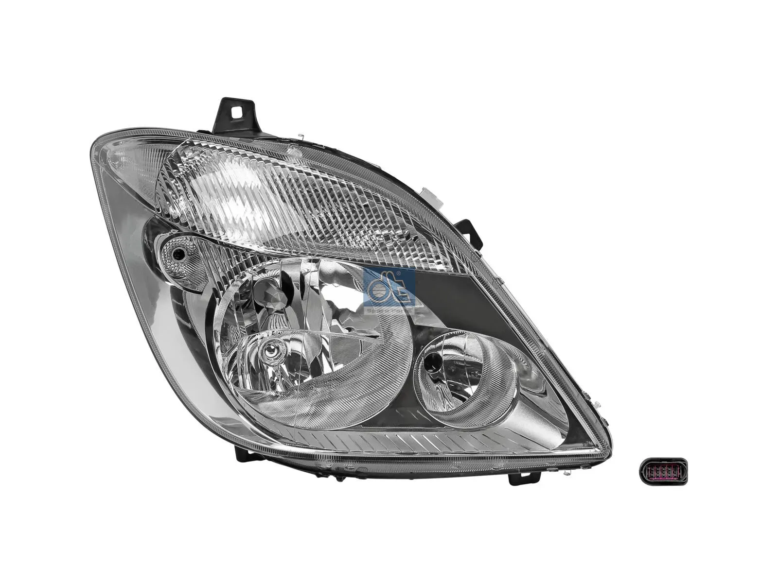 Headlamp, right, without bulbs