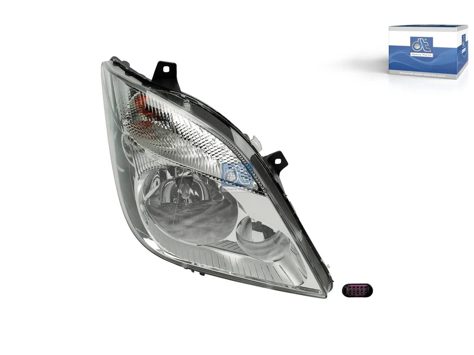 Farol principal, direito, sem lâmpadas, com farol de nevoeiro