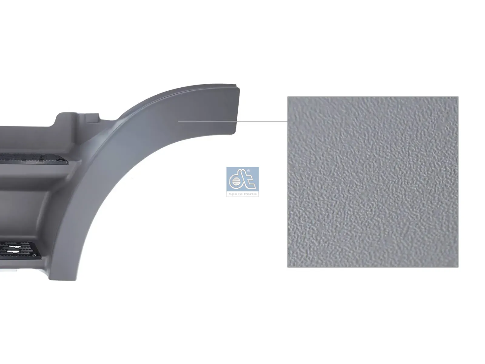 Step well case, upper, left, with step, with cover