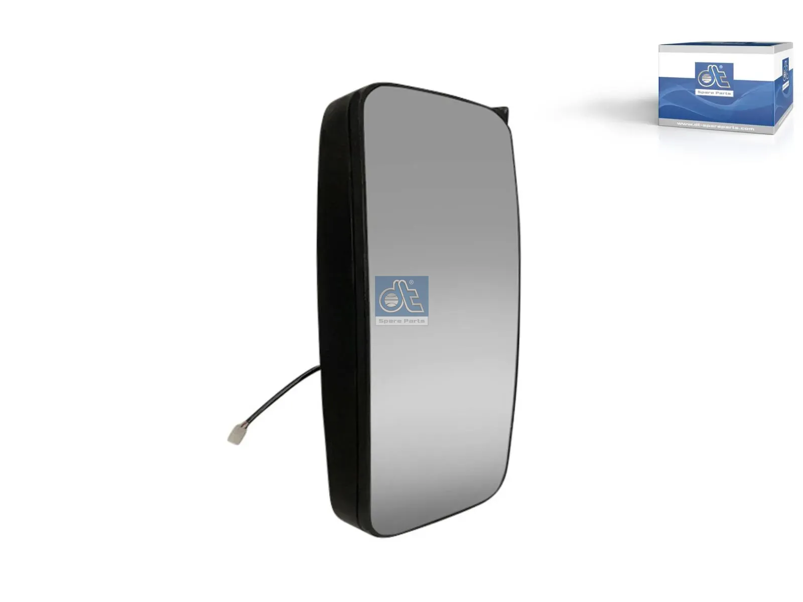 Main mirror, left, heated, with cover