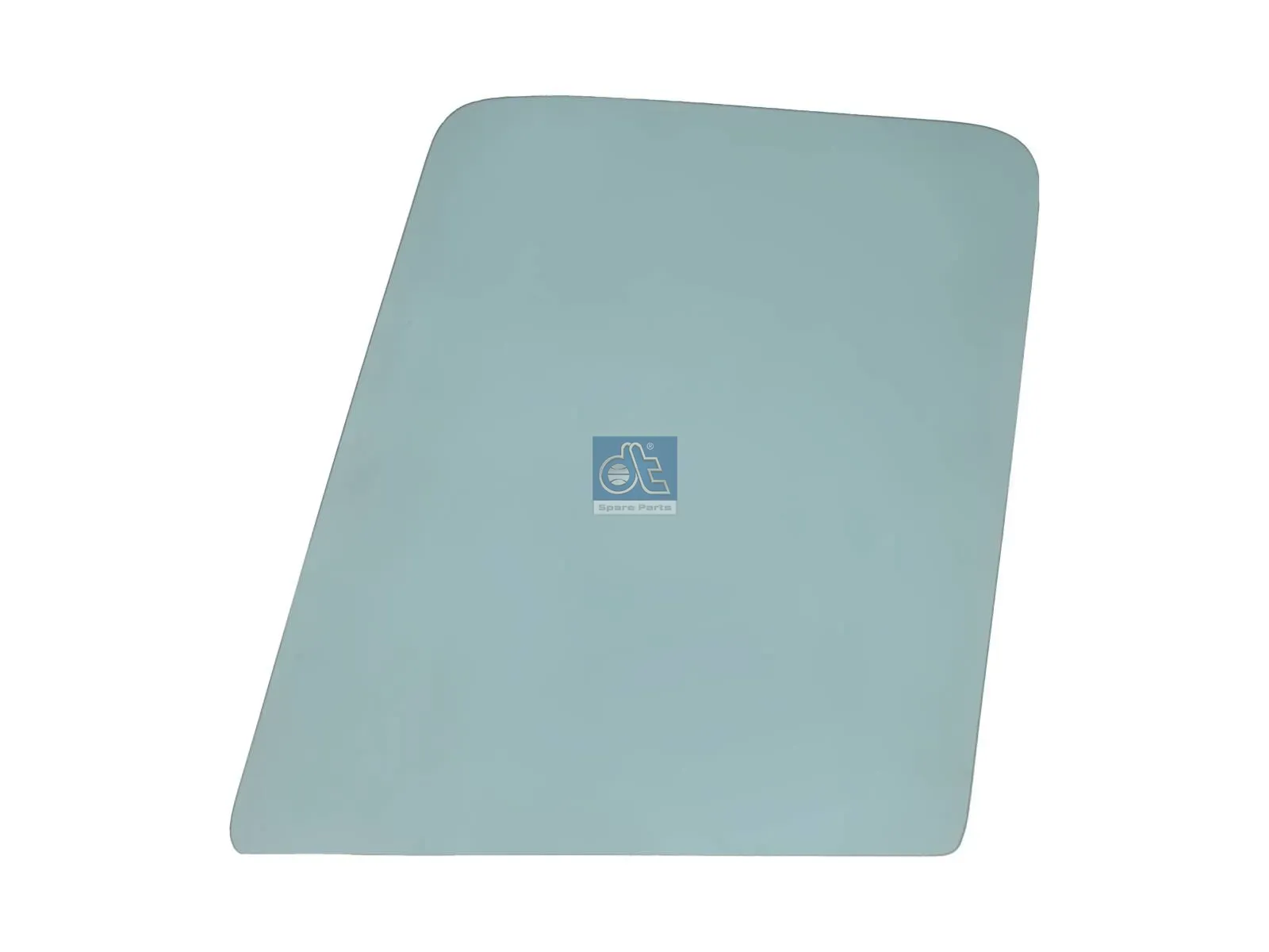 Ventanilla de puerta, matizado en verde, izquierda, caja de madera