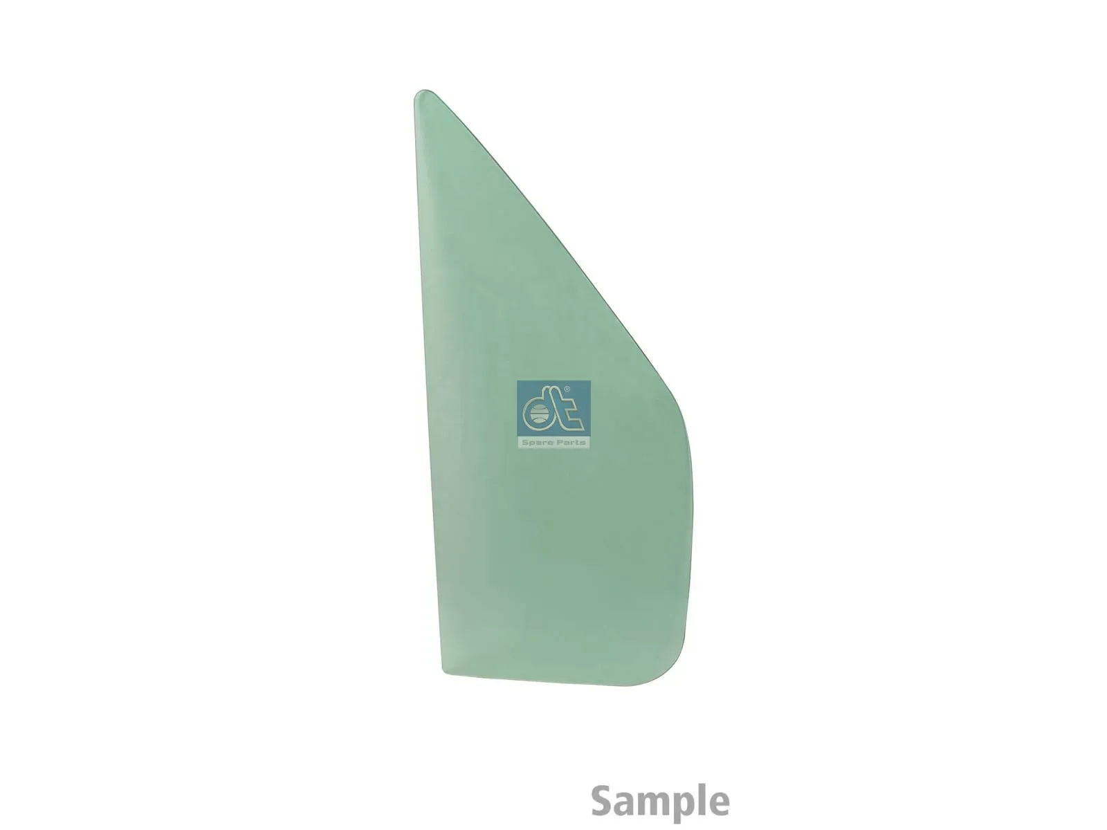 Door glass, tinted green, right, single package