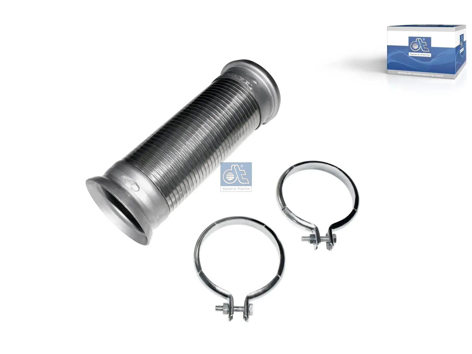 Flexibles Rohr, mit Schellen, verzinnt