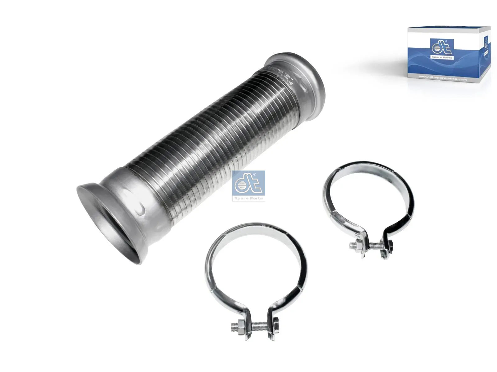 Flexibles Rohr, mit Schellen, verzinnt