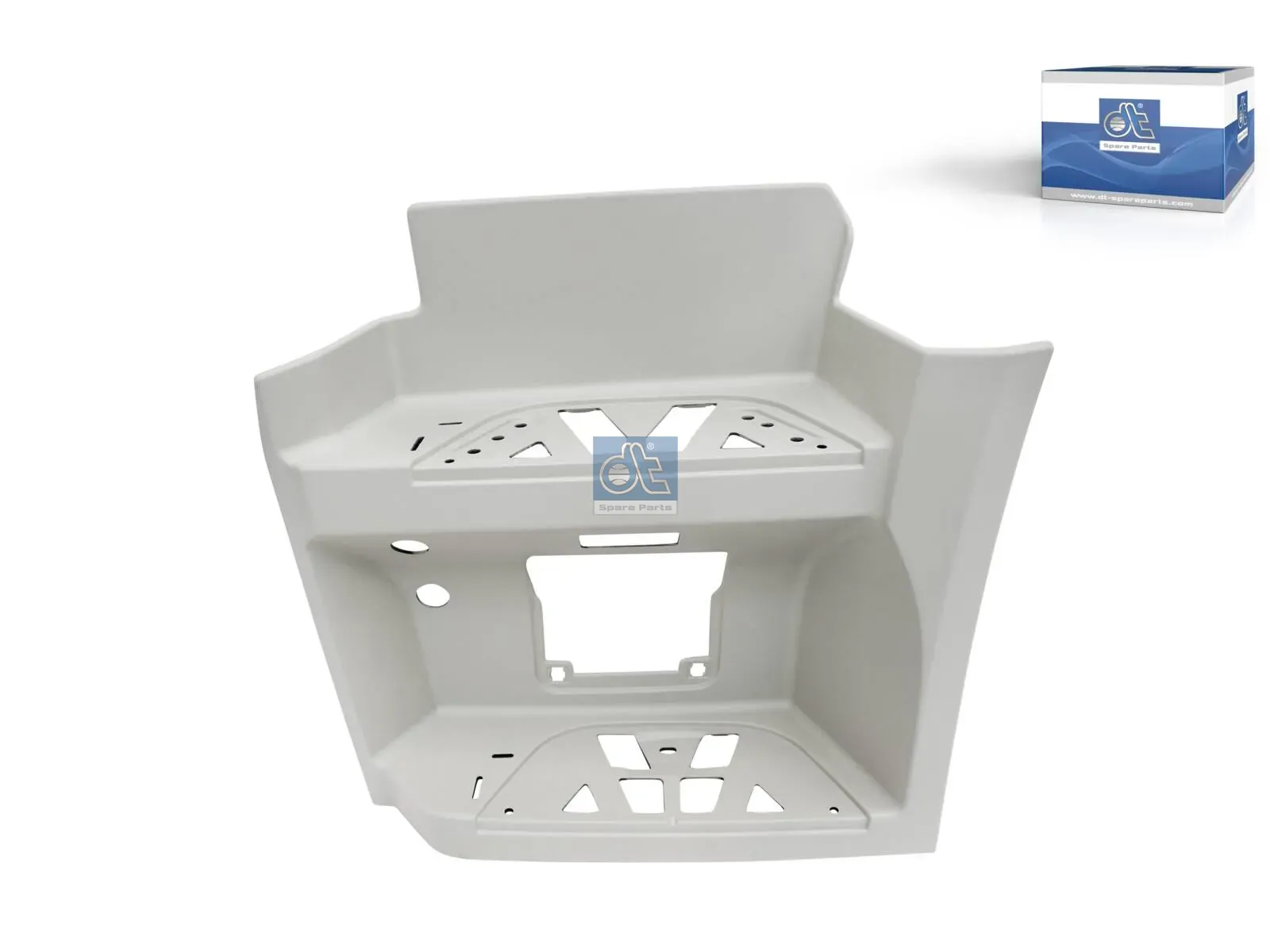 Step well case, left, white